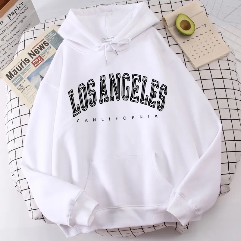  Mens Hooded Sweatshirt Fashion Los Angeles Letter