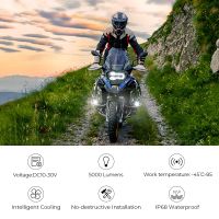 สวิตช์ไฟตัดหมอกจักรยานยนต์โคมไฟ LED สำหรับ Ducati Multistrada 1200สำหรับ Honda CRF1000L LED ไฟหน้ารถประกอบเสริม40W