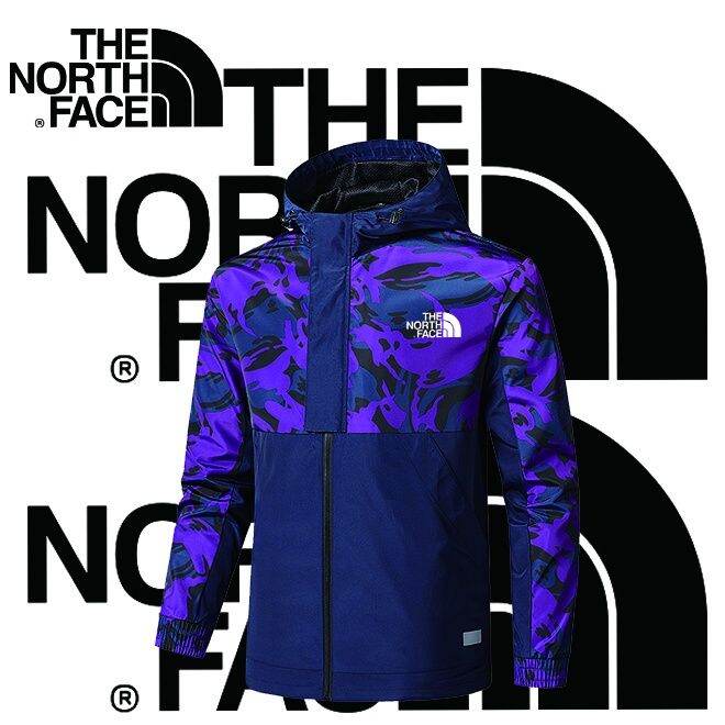 ส่งของ-the-north-face-เสื้อแจ็กเก็ต-กันลม-ลําลอง-มีฮู้ด-ลายพราง-กันน้ํา-คุณภาพสูง-แฟชั่นสําหรับผู้ชาย