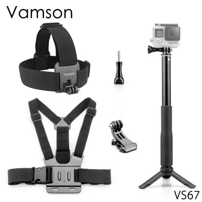 for Gopro Hero 7 6 5 Accessories Chest Strap Monopod Tripod Head Strap For eken h9 for Xiaomi for SJCAM for SJ4000 VS67