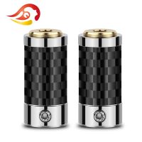 QYFANG 2.5mm 3.5mm Earphone Female Audio Jack 3 Contact Plug Metal Adapter Bright Carbon Fiber Shell Headphone Wire Connector