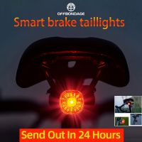 ◆✘✷ OFFBONDAGE Bicycle Smart Auto Brake Sensing Light IPx6 Waterproof LED Charging Cycling Taillight Bike Rear Light Accessories