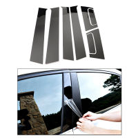 8pcs FOR CAR Honda HRV HR-V 2016- Black Car door center pillar car stickersdecals Car exterior decoration accessories