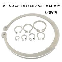 【CW】 50PC Shaft Internal Circlip Type C Retaining Ring Snap 304 Stainless Steel Clamp Spring Washer M8 M15