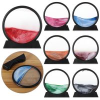 【CW】 Color Frame Flowing Picture Glass  Landscape Display