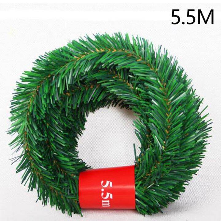 5-5m-pine-needle-rattan-vine-christmas-pendant-decoration-ornaments-xmas-party-hanging-tinsel-green-leaf-garden-xmas