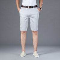 6 Colors Khaki Gray Mens Shorts Casual Classic Fit Comfy Golf Short  Summer New Mens Smart Casual Knee Length Shorts