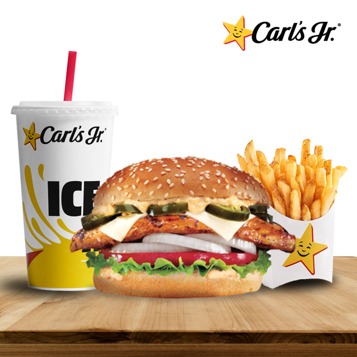 [Carl’s Jr.] Chargrilled Jalapeno Chicken Sandwich Combo [Redeem In