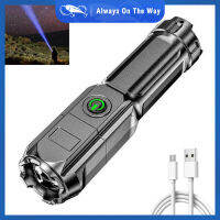 ไฟฉาย Led ขนาดเล็ก990000lm Telescopic Zoomable Strong Light Super Bright Rechargeable Tactical Torch