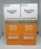 ครีมกันแดด Eucerin Age Defense SPF 50 Face Sunscreen Lotion with Hyaluronic Acid #ของแท้ 75 ml##