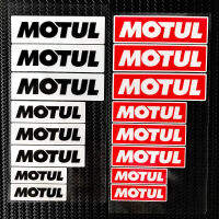 MOTUL Voiture Autocollants สติกเกอร์ติดรถยนต์แบบสะท้อนแสงสีแดงหมวกกันน็อคกันน้ำสติ๊กเกอร์ลอกติดรถหน้าต่างบอดี้8ชิ้น/เซ็ต