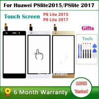 หน้าจอสัมผัสที่ผ่านการทดสอบ Digitizer เลนส์เซ็นเซอร์กระจกหน้าสำหรับ Huawei P8 Lite แผงสัมผัสหน้าจอสำหรับ Huawei P8 Lite หน้าจอ