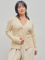 Cider Time For Coffee Knitted Long Sleeve Top Curve &amp; Plus