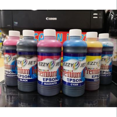 Ezzy-jet EPSON Inkjet Premium Ink หมึกเติมอิงค์เจ็ท​ EPSON  ขนาด 500 ml. ( ชุด6 สี.​ BK/C/LC/M/LM/Y)​