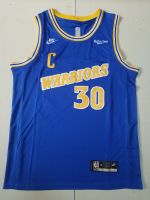 เสื้อผู้ชายขายร้อน2022-23 Golden State Curry Orss #30 Stephenn Curry &amp; #10 Tim Hardaway Swingman Jersey-สีน้ำเงิน