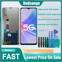 Redsange จอ LCD ขนาด6.6นิ้วของแท้สำหรับ Oppo A97 5G อะไหล่ LCD จอแสดงผลหน้าจอสัมผัสหน้าจอ LCD ชุดประกอบดิจิไทเซอร์สำหรับ Oppo A97 5G PFTM10แอลซีดี