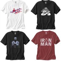 NEW Stock Uniqo Marvel new Hulk marvel mens and womens short-sleeved T-shirt Iron Man Panther Spider-Man poison