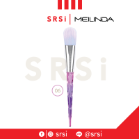 MeiLinDa Purple Pastel Brush No.06: Foundation Brush (MD4224) : meilinda เมลินดา แปรงแต่งหน้า ขนนุ่ม x 1ชิ้น SRSi