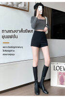 VIVINICE กางเกงขาสั้นผู้หญิงขนาดใหญ่ สีดำ สวยงาม ใส่ได้ทุกโอกาส