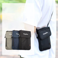 ใหม่แขวนคอกระเป๋าหนังสือเดินทาง Anti-Theft เอกสาร Pocket Outdoor Travel Storage Pack ไหล่กระเป๋าโทรศัพท์มือถือผู้ถือบัตร-Beibend