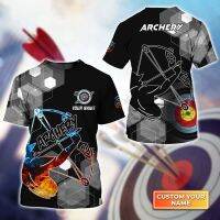 2023 In stock  Archery Summer  3D T-Shirt, Gift For Archer Sport Lovers_3084，Contact the seller to personalize the name and logo