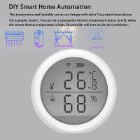 ไร้สาย WIFI เซ็นเซอร์อุณหภูมิและความชื้น Tuya สมาร์ท App ควบคุมเปลี่ยนแบตเตอรี่หรือพอร์ต Usb ชาร์จจอแสดงผลดิจิตอล