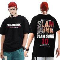 เสื้อยืด2ลายอนิเมะ Slam Dunk สำหรับผู้ชายเสื้อยืดคาอิเดะรูกาวาลายการ์ตูนซากุรากิฮานามิจิเสื้อยืดผ้าฝ้าย100% ขนาดใหญ่เสื้อแขนสั้นลำลอง