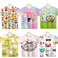 Child Cute Cartoon Animals 3D Print Tshirts Kids Elephant Owl Rabbit Tiger T Shirts Summer Girls Boys Tee Tops Camiseta Infantil