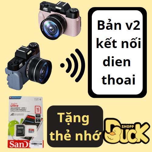 (Tặng thẻ nhớ) Máy ảnh digital camera XDV PRO 4K Lazada.vn
