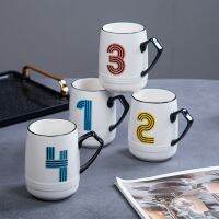 [COD] Cup Set Room Household Digital Recognition Mug Can Hold Boiled