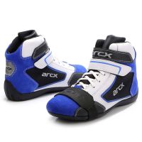 ARCX Motorcycle Boots Men Motorcycle Shoes Moto Riding Boots Breathable Four Seasons Motorbike Ankle Shoes Blue Motocros