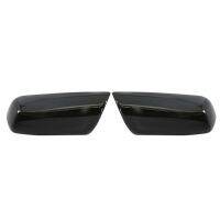 【car parts】1คู่ประตูด้านข้างกระจกมองหลังฝาครอบซ้อนทับสำหรับ Chevrolet Impala 2014 2020 Glossy Black