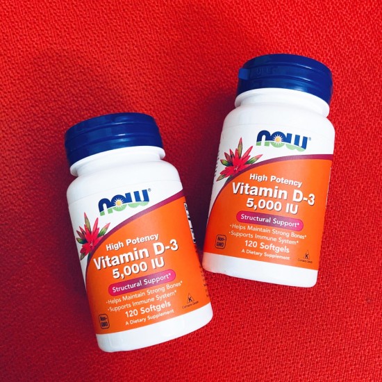 Vitamin d3 now vitamin d3 5000iu 240 - 120 viên - tăng đề kháng - ảnh sản phẩm 1