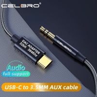 DAC HiFi USB C to 3.5mm Headphone Audio Aux Adapter Type C to 3.5mm Jack Audio Cable in Car for Xiaomi mi 10 Oneplus 8t Speaker Adapters