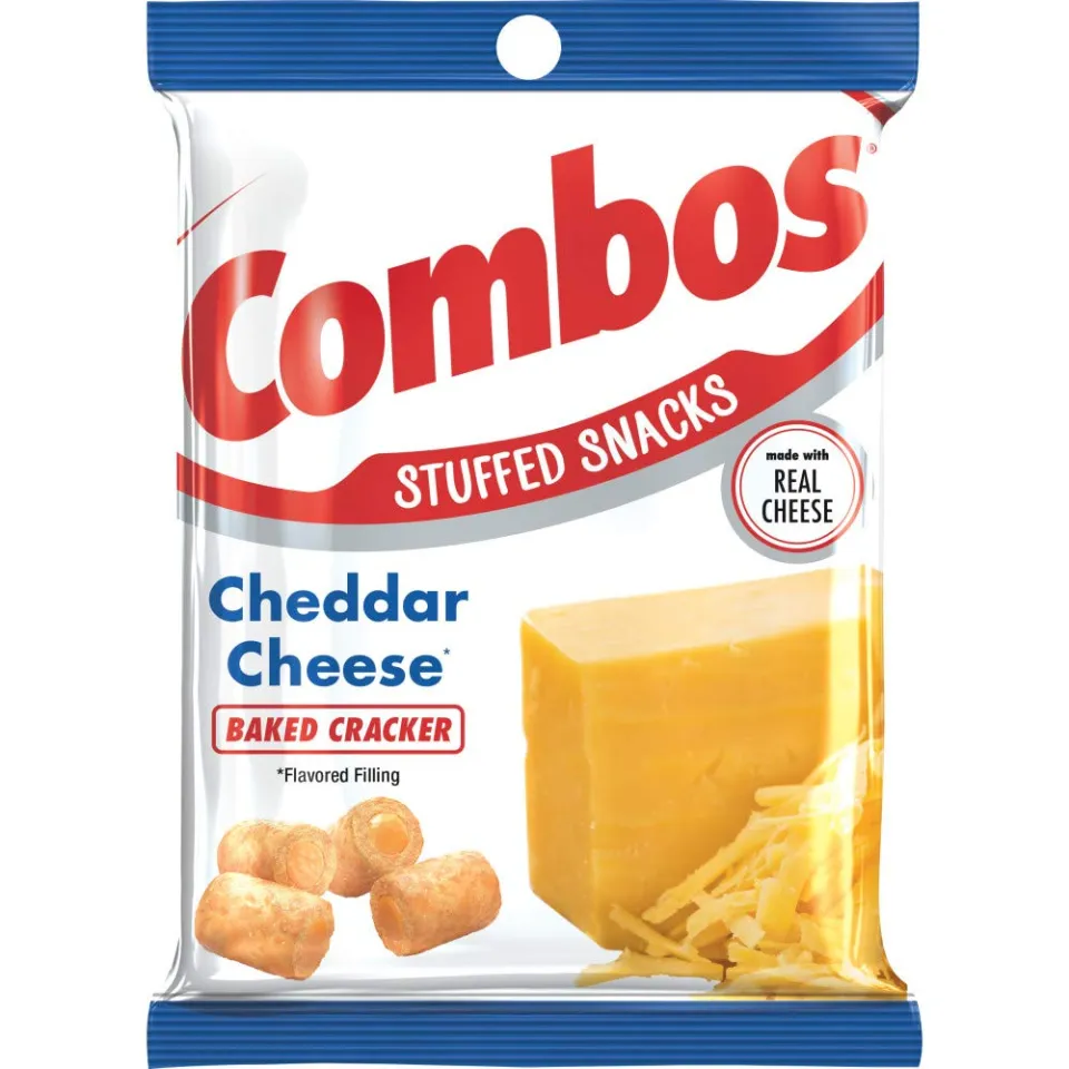 COMBOS Cheddar Cheese Pretzel Baked Snacks, 13.5 oz Party Bag