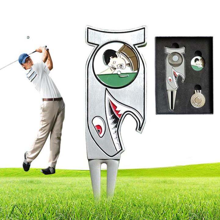 golf-divot-tool-funny-magnetic-ball-marker-with-hat-clip-stainless-steel-4-in-1-bottle-opener-golf-club-holder-for-men-women-typical