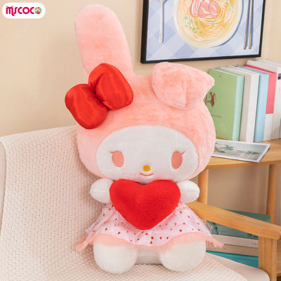 ของเล่นตุ๊กตาเมโลดี้ MSCOCO น่ารัก Kuromi หมอนยัดแบบนิ่มสุดน่ารัก Plushies หมอนอิงหมอนตุ๊กตาผ้ากำมะหยี่สำหรับวันเกิดสำหรับเด็กของขวัญวันเด็ก