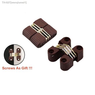 ❀✆ 4PCS Hidden Hinges Folding Plastic Invisible Barrel Cross Concealed Hinge For Door Table Connection Furniture Hardware