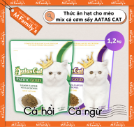 Thức Ăn Hạt Cho Mèo AATAS Cat mix cá cơm sấy gói 1,2kg thumbnail