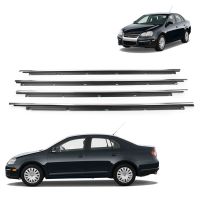 Mgs7ร้อนแรง!!เข็มขัดซีลประตูติดแม่พิมพ์หน้าต่างสำหรับ Volkswagen V.W Jetta 2005 2006 2007 2008 2009 2010โครเมี่ยม2011