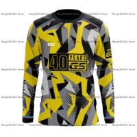 Motorrad 40 YEARS GS For BMW R1250 R1200 F750 Long T-Shirt New Motorcycle ADVENTURE Yellow Summer Motorsport Team Racing Jersey