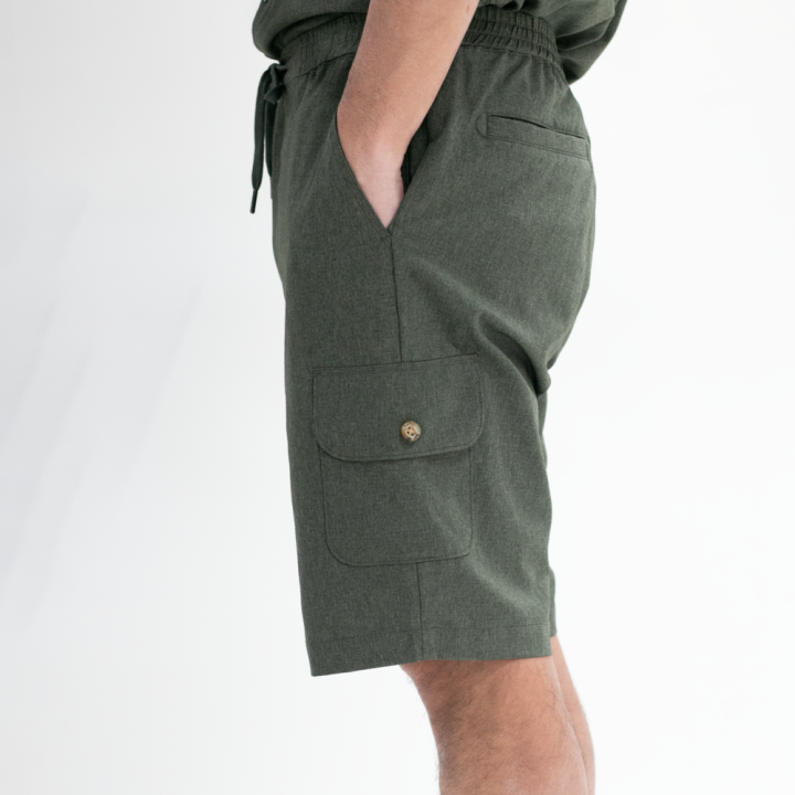 takeo-kikuchi-กางเกงขาสั้น-dotair-primeflex-pocket-easy-shorts
