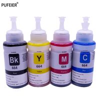 +【； 70ML T6721-T6724 Refill Dye Based Ink Bottles For Epson L100 L200 L655 L605 L1455 L380 L385 L383 L485 L101 L111 L130 L201 L211