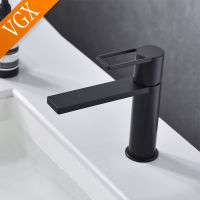 VGX Bathroom Sink Faucet Basin Mixer Gourmet Faucet Water Tap Hot Cold Tapware Chrome Matte Black Lavatory Sink Tap Crane ss