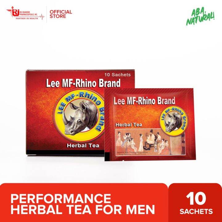 Rhino Herbal Tea Performance Herbal Tea For Men 10 Sachets Lazada PH
