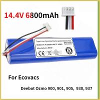 New original 14.4V 6800mAh Robot Vacuum Cleaner Battery Pack for Ecovacs Deebot Ozmo 900 901 905 930 937 （สต็อกสำเร็จรูป） agapi