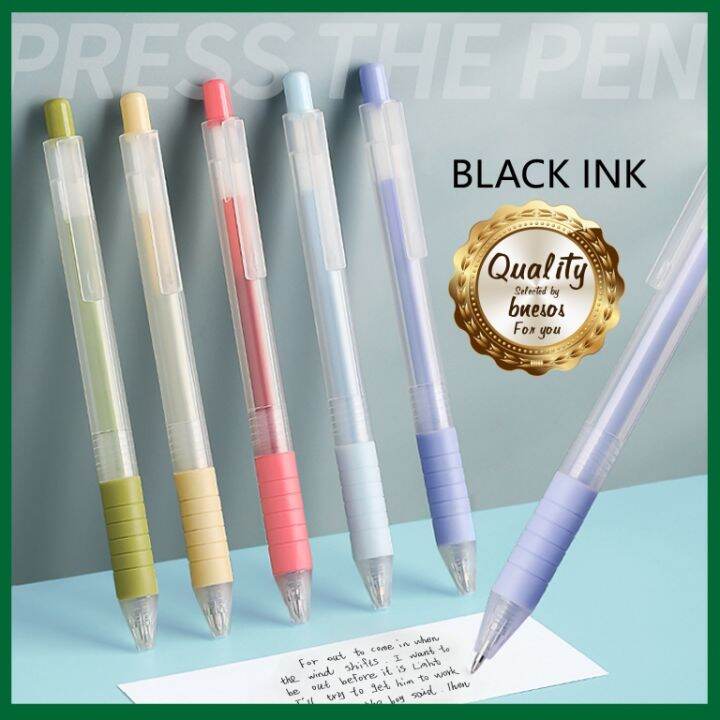 bnesos Stationary School Supplies Retractable Gel Pen Sign Pen Pastel ...