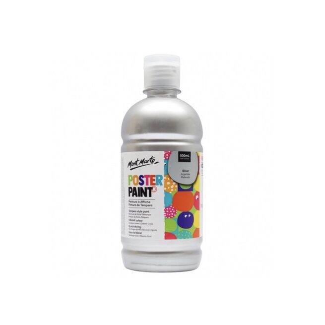 Mont Marte Poster Paint Non Toxic and Washable (500mL) by Tata and