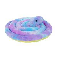 [HOT ZHLSWKCXKLKWHG 543] 120ซม. Boa Constrictor Plush ของเล่นสัตว์เลี้ยงงูสีขาว Spoof Trickery ของขวัญวันเกิดสำหรับชายหญิงน่ารักจำลองงูตุ๊กตาสัตว์