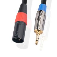 3-Pin XLR Plug To 6.35Mm Plug Adapter Jack Male Plug Stereo Audio Cable Mic Adapter for Mixer Amplifier Speaker